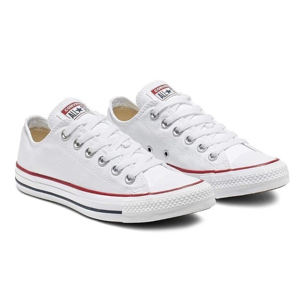 Converse All‎ Star Chuck Taylor Sneakers White Low Top Women's 9 Men's 7 NWOB - Picture 9 of 11